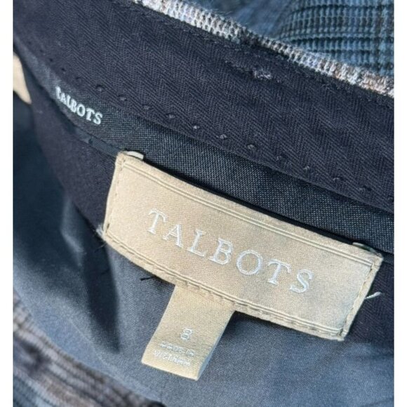 Talbots Womens Size 8 Gray Plaid Wool-Blend Dress Pants With Polyester Lining - Picture 9 of 9